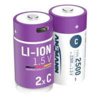Baterias Li-Ion C Tipo 2500 (mín. 2300 mAh) 2 unidades