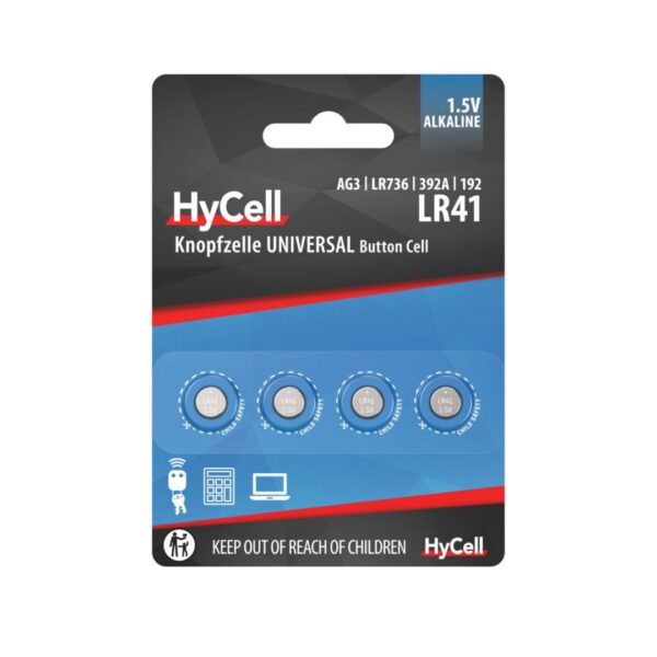 Pilhas alcalinas tipo moeda LR41 / LR736 / AG3