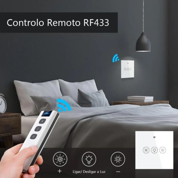 Interruptor Dimmer Wi-Fi+RF433 Branco - Image 2