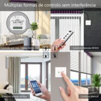 Módulo de persiana 2 canais Wi-Fi + Bluetooth