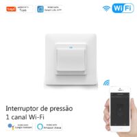 Interruptor de pressão 1 canal WIFI+RF433