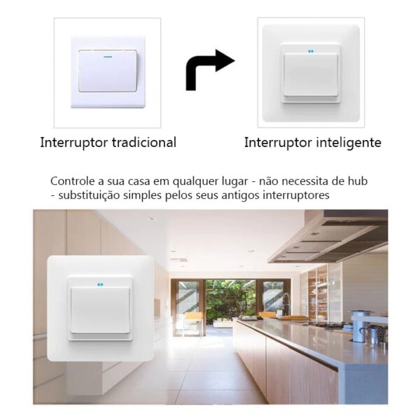Interruptor de pressão 1 canal WIFI+RF433 - Image 5