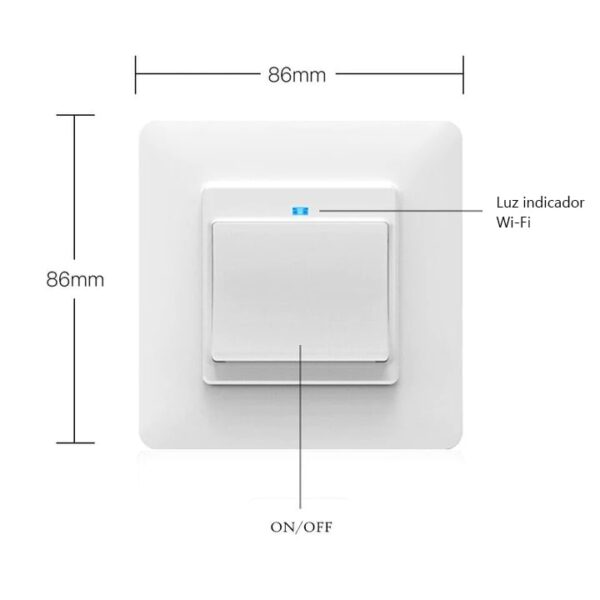 Interruptor de pressão 1 canal WIFI+RF433 - Image 7