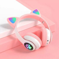 Auscultadores Bluetooth RGB Gaming com orelhas