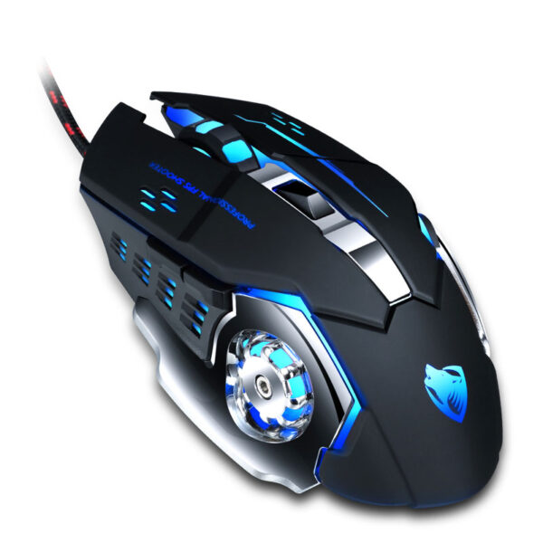 Rato Gaming Preto Com Luzes RGB