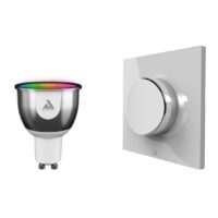 Conjunto de interruptor sem fios + Lâmpada LED com cores Bluetooth
