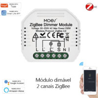 Módulo dimmer 2 canais Zigbee