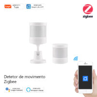 Detetor de movimento infravermelhos com sensor de luminosidade Zigbee