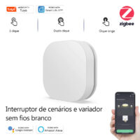 Interruptor de cenários e variador sem fios branco