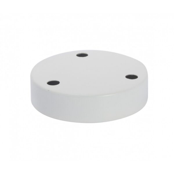 Suporte Teto de Metal 12cm 3 orifícios Branco