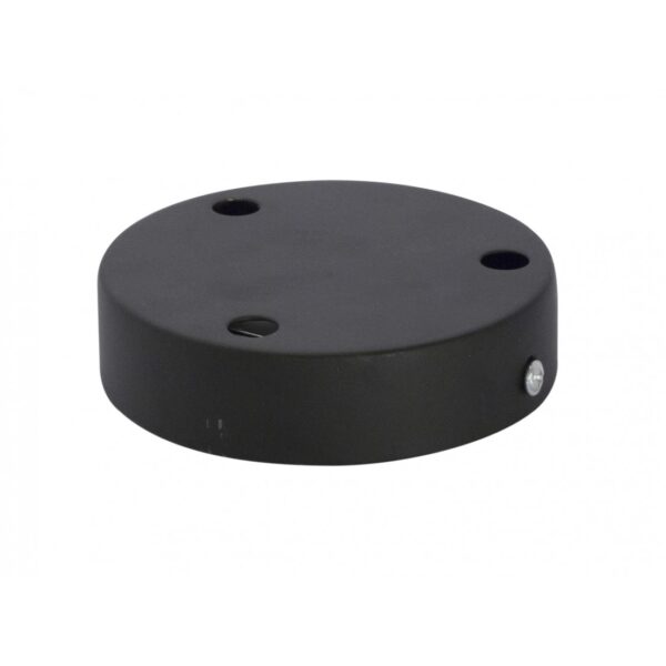 Suporte Teto de Metal 12cm 3 orifícios Preto