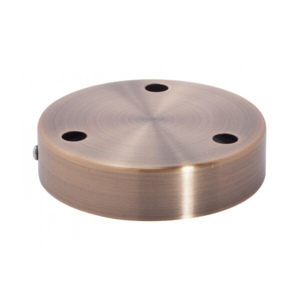 Suporte Teto de Metal 12cm 3 orifícios Cobre