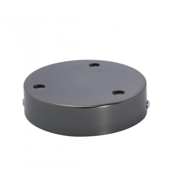 Suporte Teto de Metal 12cm 3 orifícios Titânio