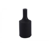 Casquilho de Silicone E27 Preto
