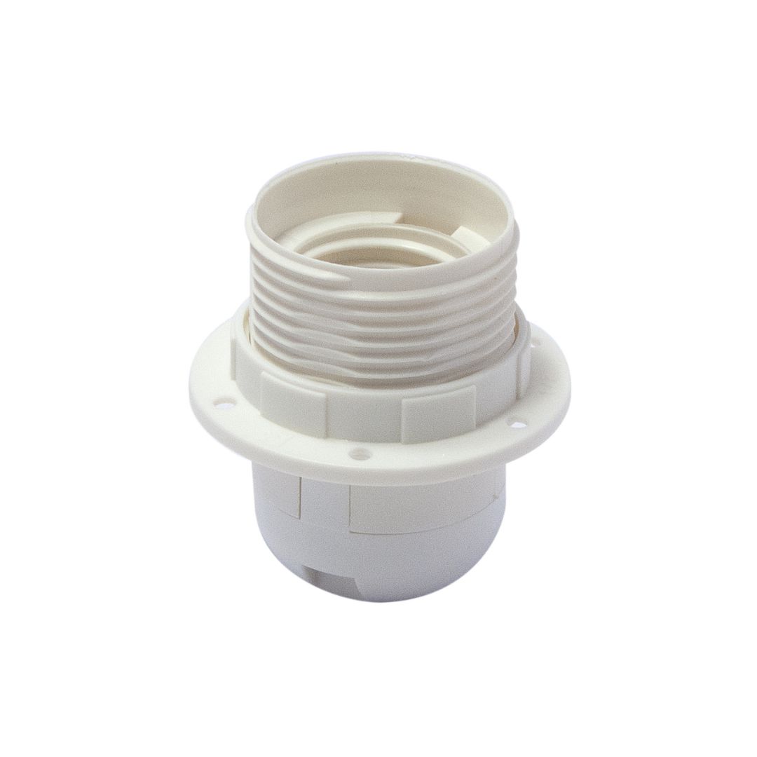 Casquilho meia rosca E27 Branco