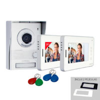 Kit Video Porteiro com dois monitores 7" 2 Fios