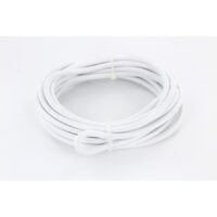 Cabo HO3VV-F 2x0,75mm² - 3m Têxtil Branco