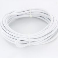 Cabo HO3VV-F 2x0,75mm² - 5m Têxtil Branco