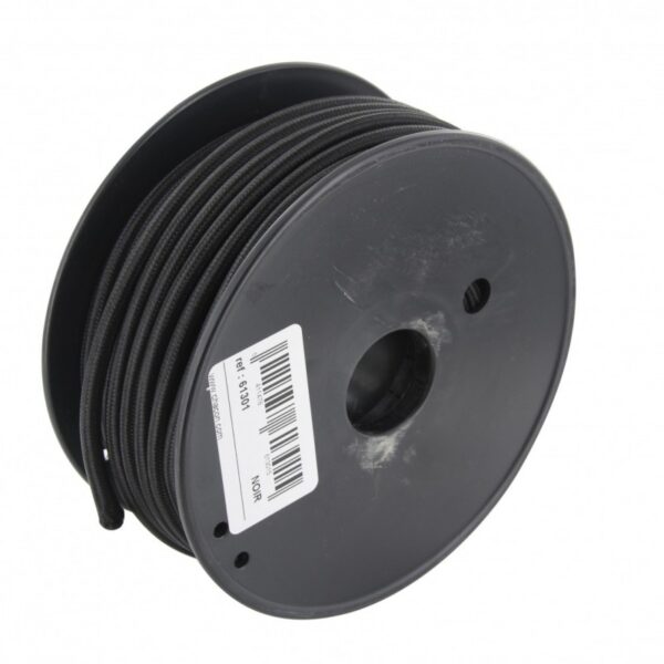 Bobina de Cabo Têxtil 20m Preto