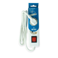 Bloco de Tomadas 1.5m com Interruptor Branco