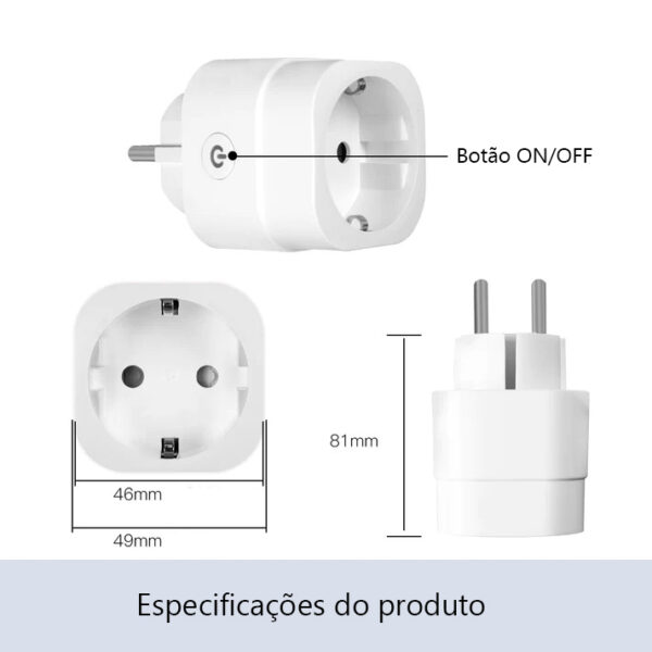 Tomada On/Off ZigBee 16A com leitor de consumo de energia - Image 5