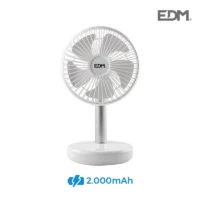 Ventoinha de Mesa Recarregável Branca 5w