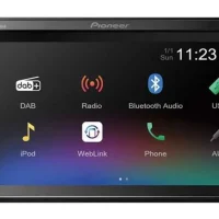 Auto-rádio Multimédia 2DIN com Ecrã Tátil 6.2", DAB+, Bluetooth e USB