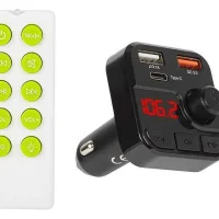 Transmissor FM com Bluetooth, mãos-livres e carregamento rápido