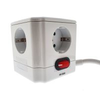 Cubo com 4 Tomadas16A com Interruptor - Cabo 1,5 m